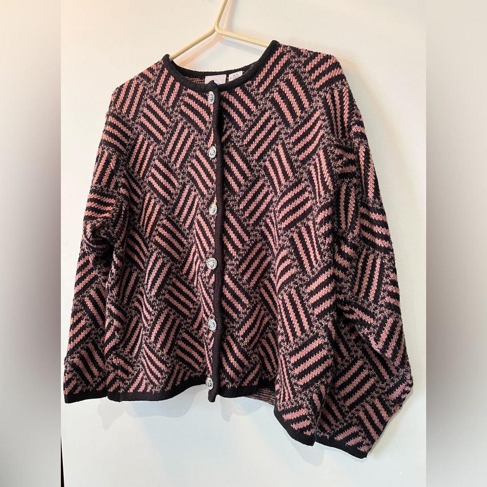 Pretty TanJay cardigan with silver buttons
